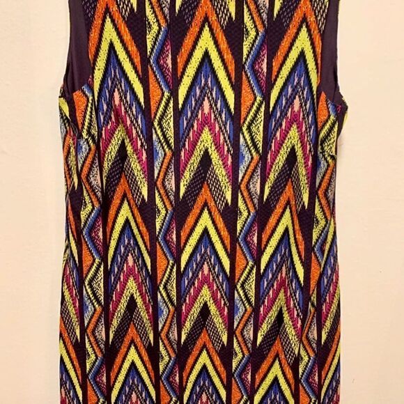 M MISSONI Women's Zigzag-print Silk Shift Dress - Picture 11 of 12